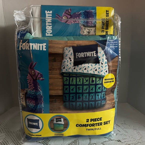 Fortnite Boogie Emote Twin Sheet Set and Reversible Comforter Bedding - Picture 2 of 10